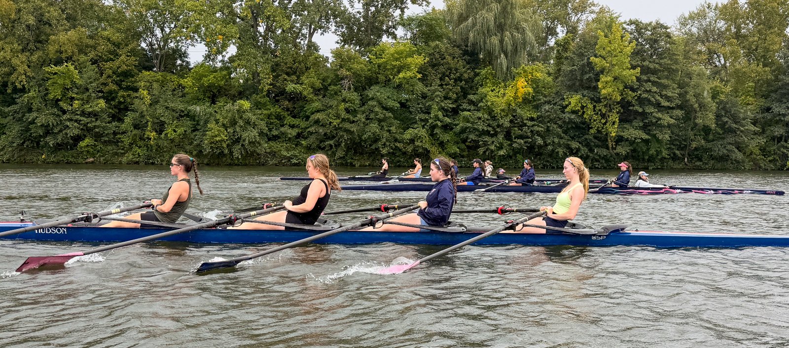 Two CIR crews racing on the Mohawk